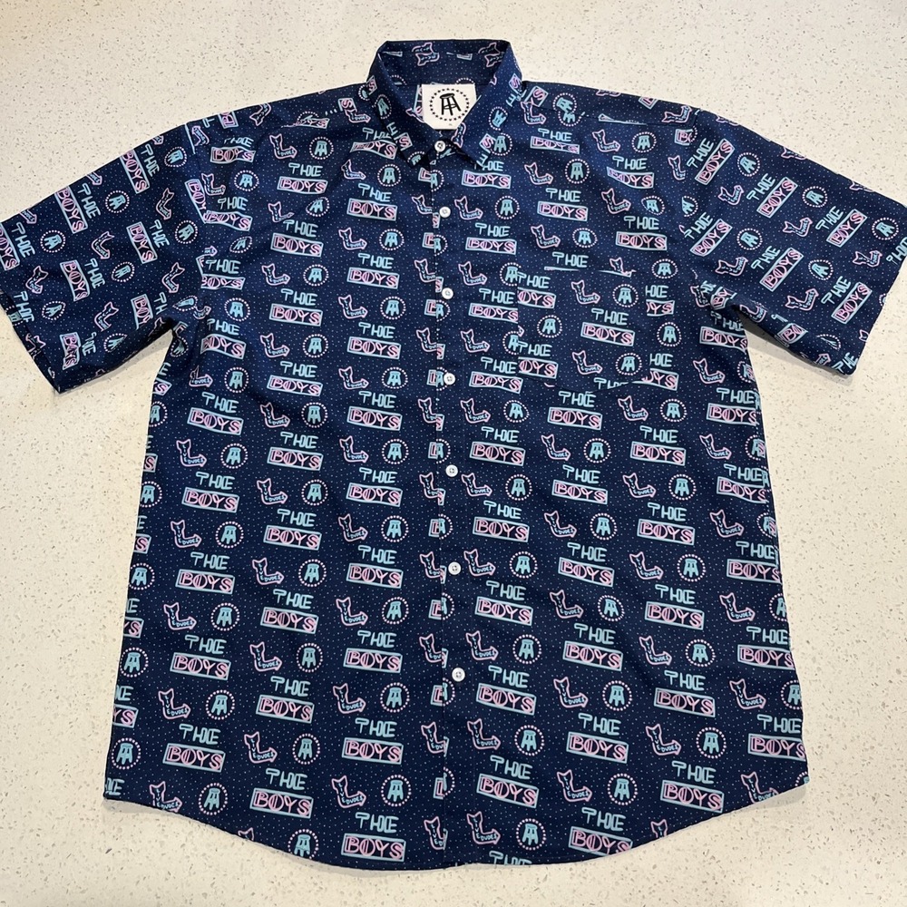 Barstool Sports Men XL Camp Shirt The Boys Dudes Hawaiian Aloha Button Up New